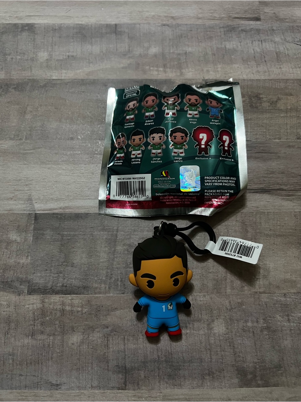 2026 Monogram Mexico Soccer Men's National Team Angel Malagon Bag Clip Keychain